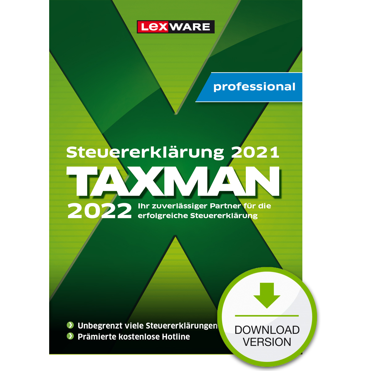 LEXWARE TAXMAN PROF. 2022 7-PLATZ LIZ.