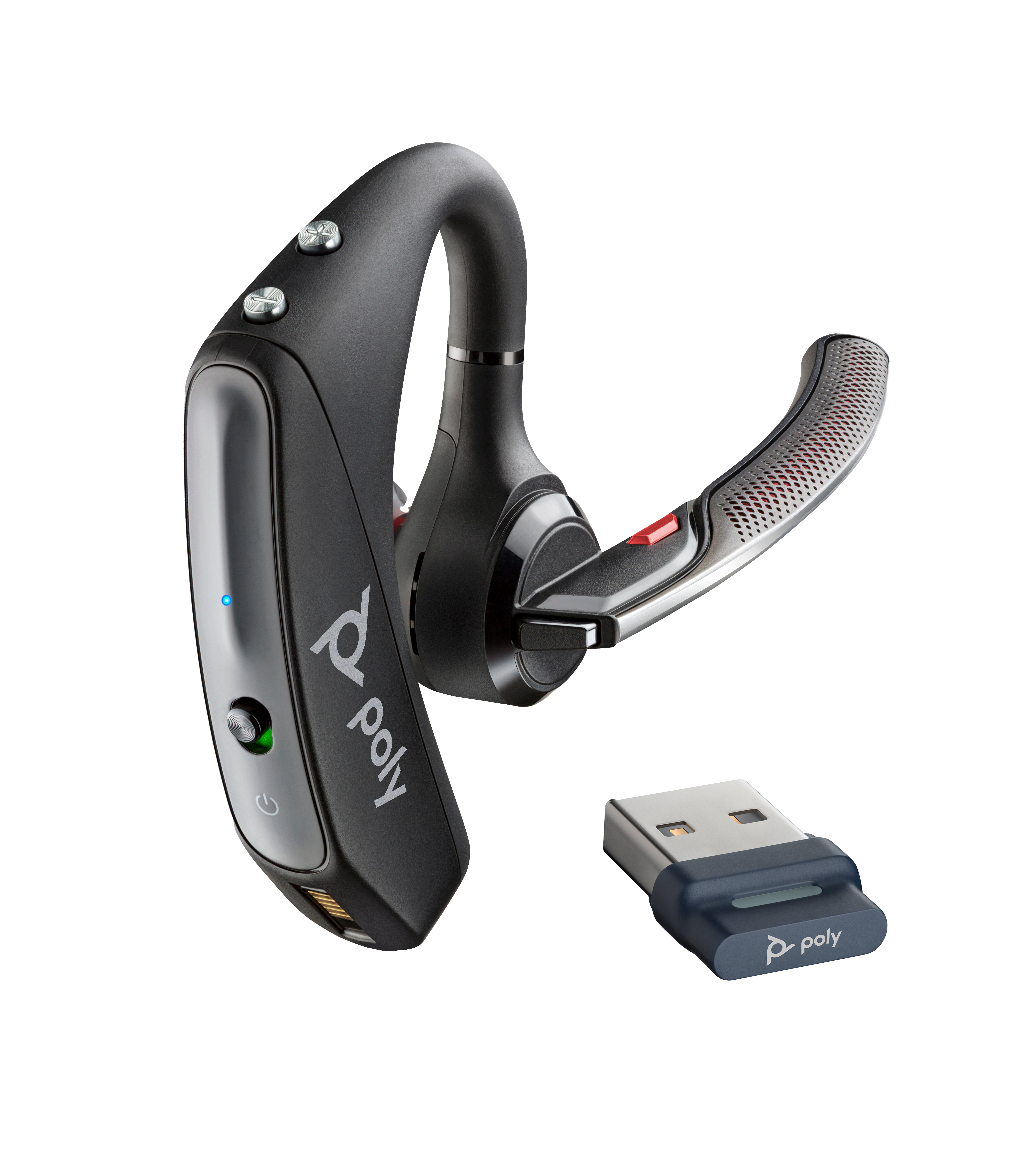 POLY Bluetooth Headset Voyager 5200 UC inkl. USB-A BT700 Stick