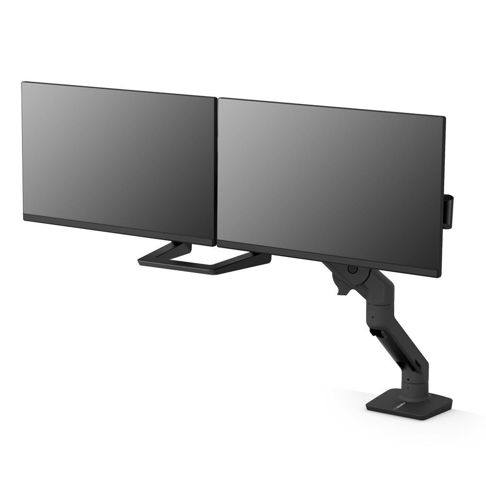 ERGOTRON HX Dual Monitor Arm in schwarzer Tischhalterung für Monitore bis 7,9kg