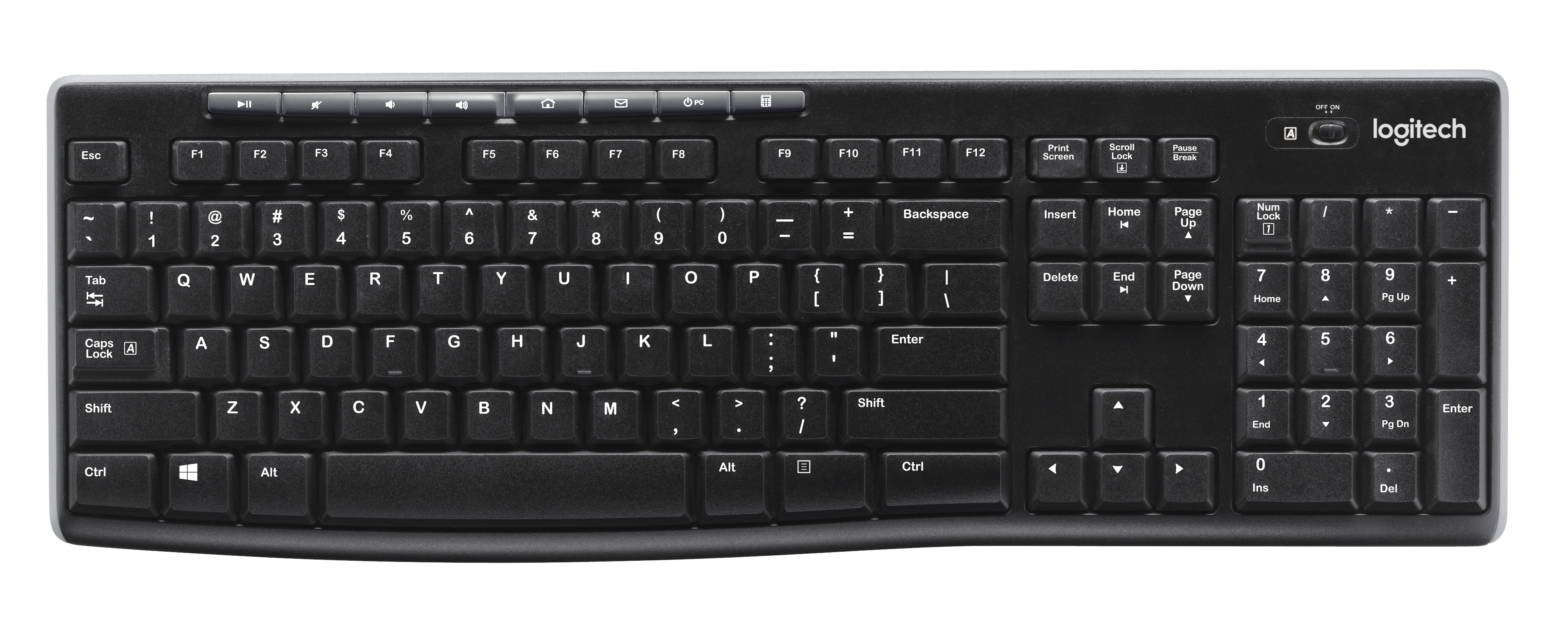 LOGITECH Wireless Keyboard K270 Black