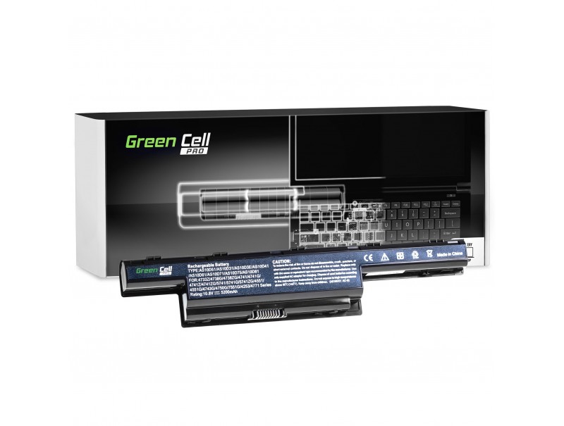 GREEN CELL PRO Laptop Battery for Acer Aspire 5740G - 5755G - 11.1V - 5200mAh