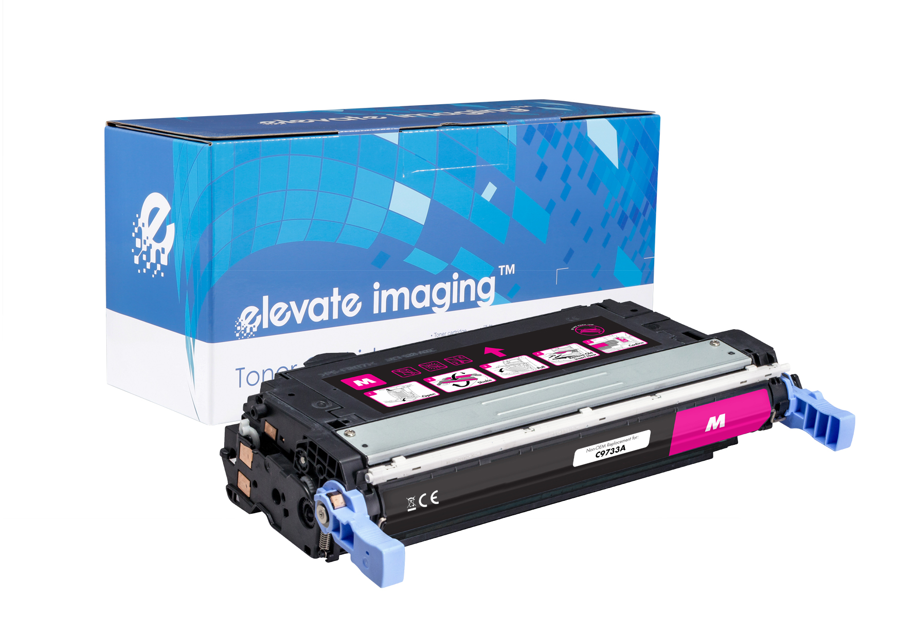 ELEVATE Toner Cartridge C9733A Magenta for HP LaserJet - 12K - Compatible