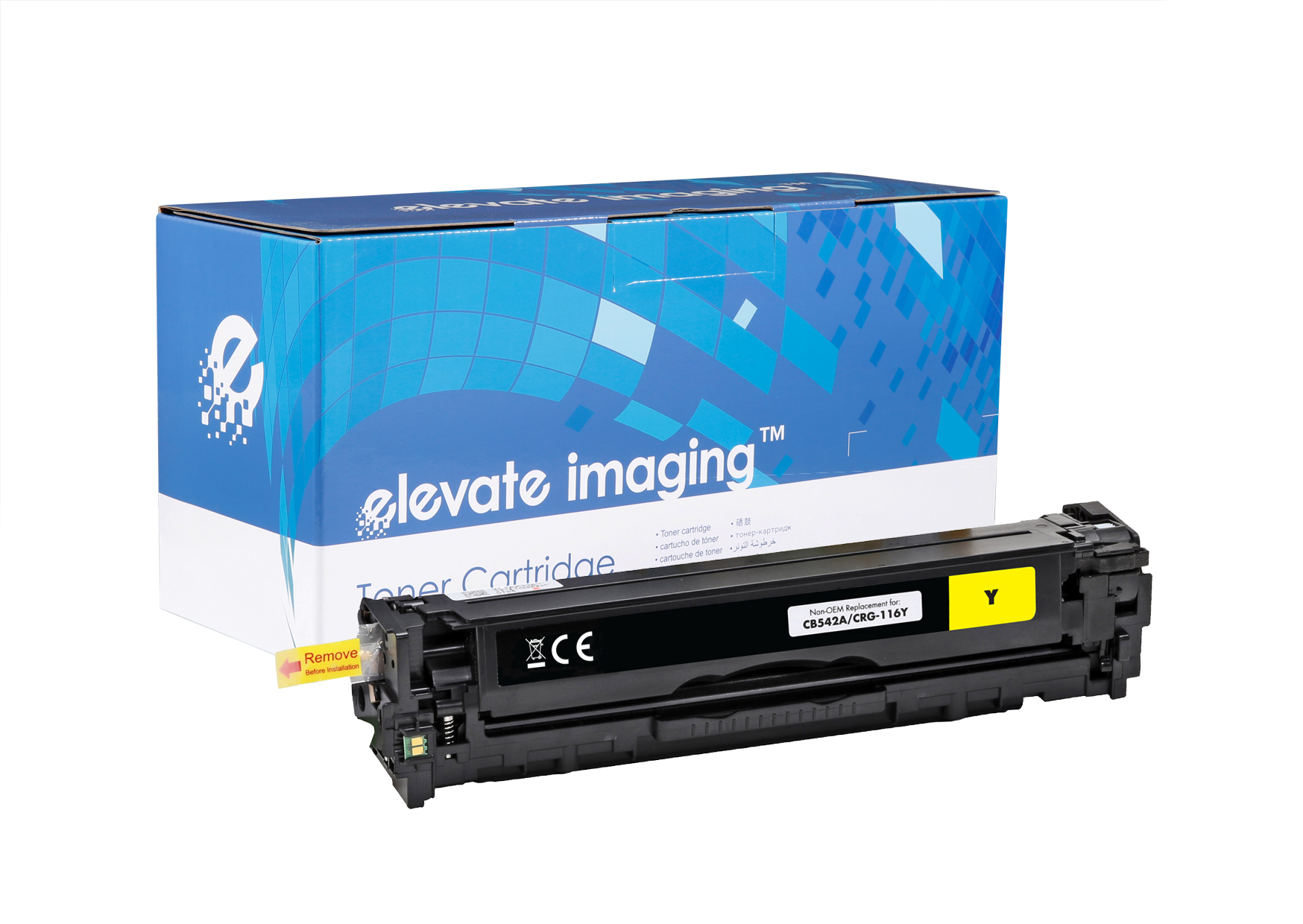 ELEVATE Toner Cartridge CB542A Yellow for HP Laserjet - 1.4k - Compatible