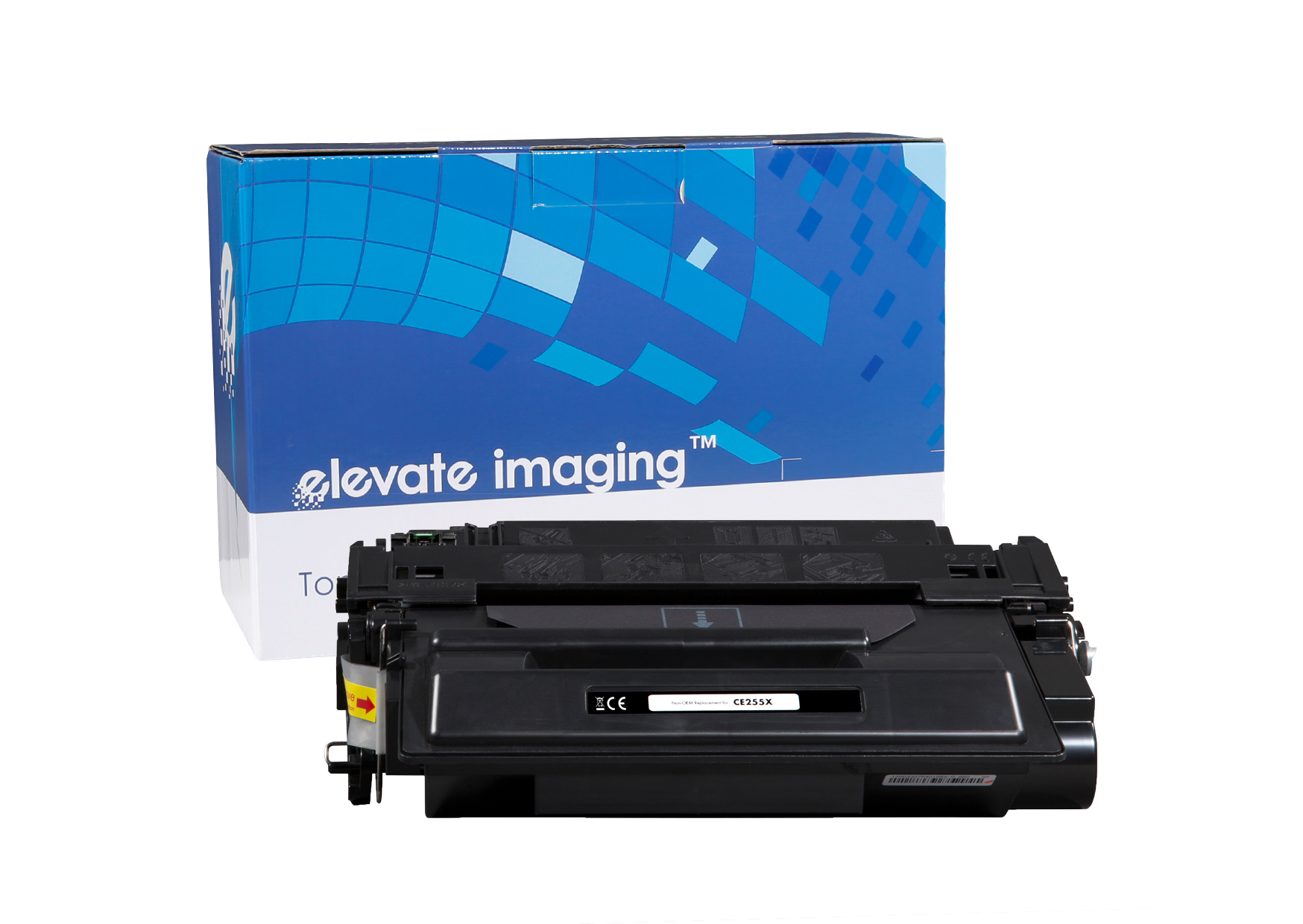 ELEVATE Toner Cartridge CE255X Black for HP LaserJet - 12.5K - Compatible - New Build