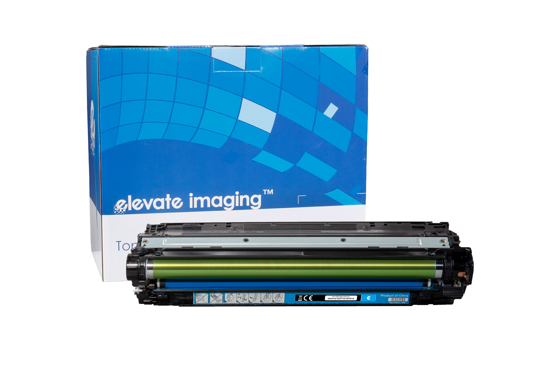 ELEVATE Toner Cartridge CE341A CE271A CE741A Cyan for HP LaserJet - 16K - Compatible