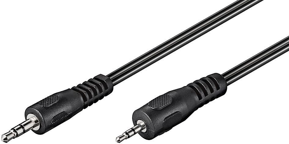 MICROCONNECT AUD3525LL2 2m 3.5mm 2.5mm Schwarz Audio-Kabel (AUD3525LL2)