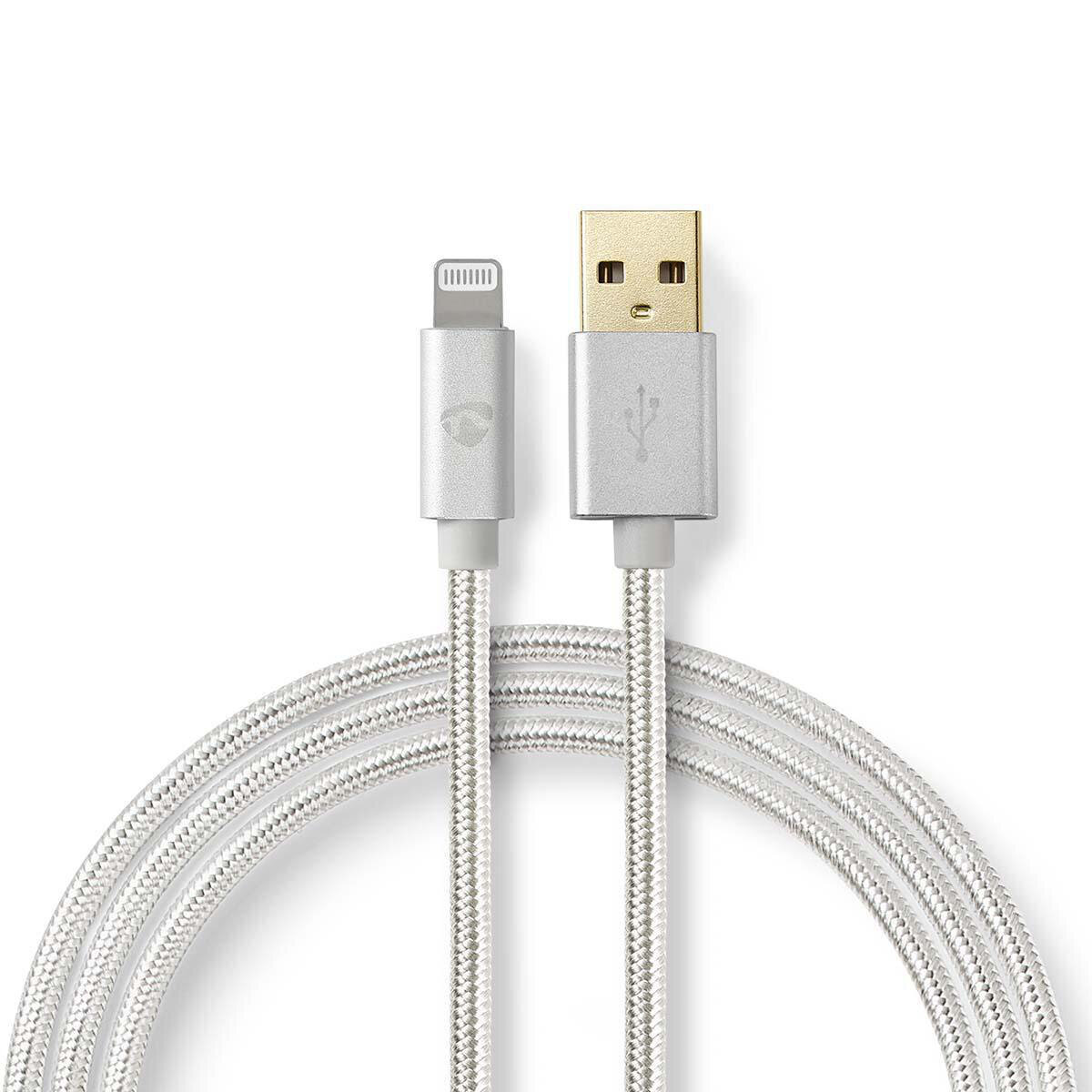NEDIS USB-Kabel | USB 2.0 | Apple Lightning 8-Pin | USB-A Stecker | 480 Mbps | 12 W | Vergoldet | 1.