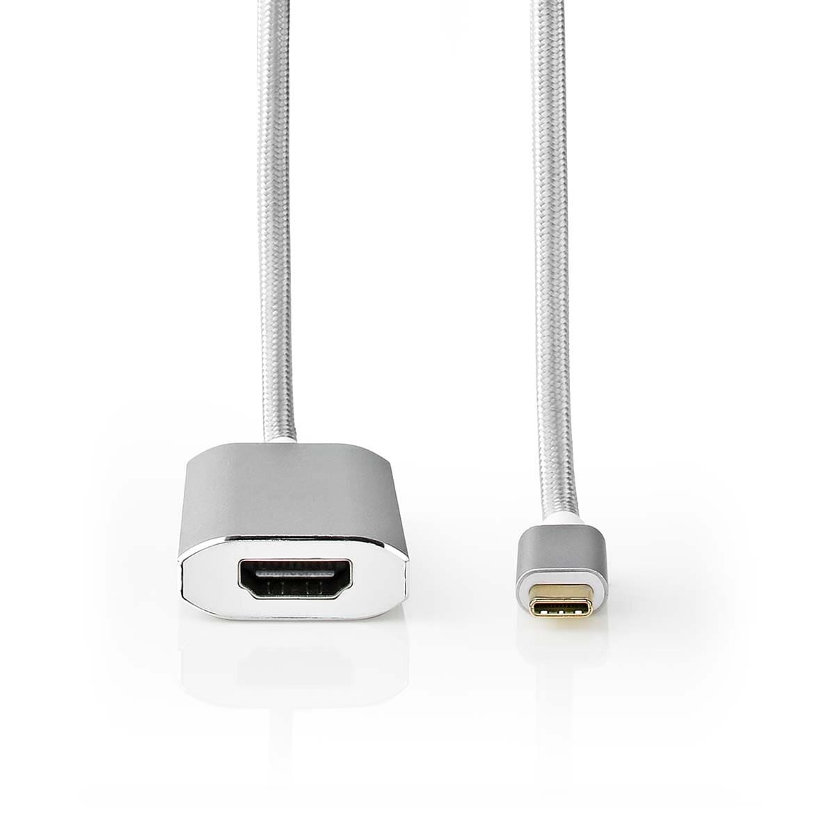 NEDIS CCTB64680AL20. Kabellänge: 2 m, Anschluss 1: HDMI Typ A (Standard), Anschluss 2: USB Typ-C. Me