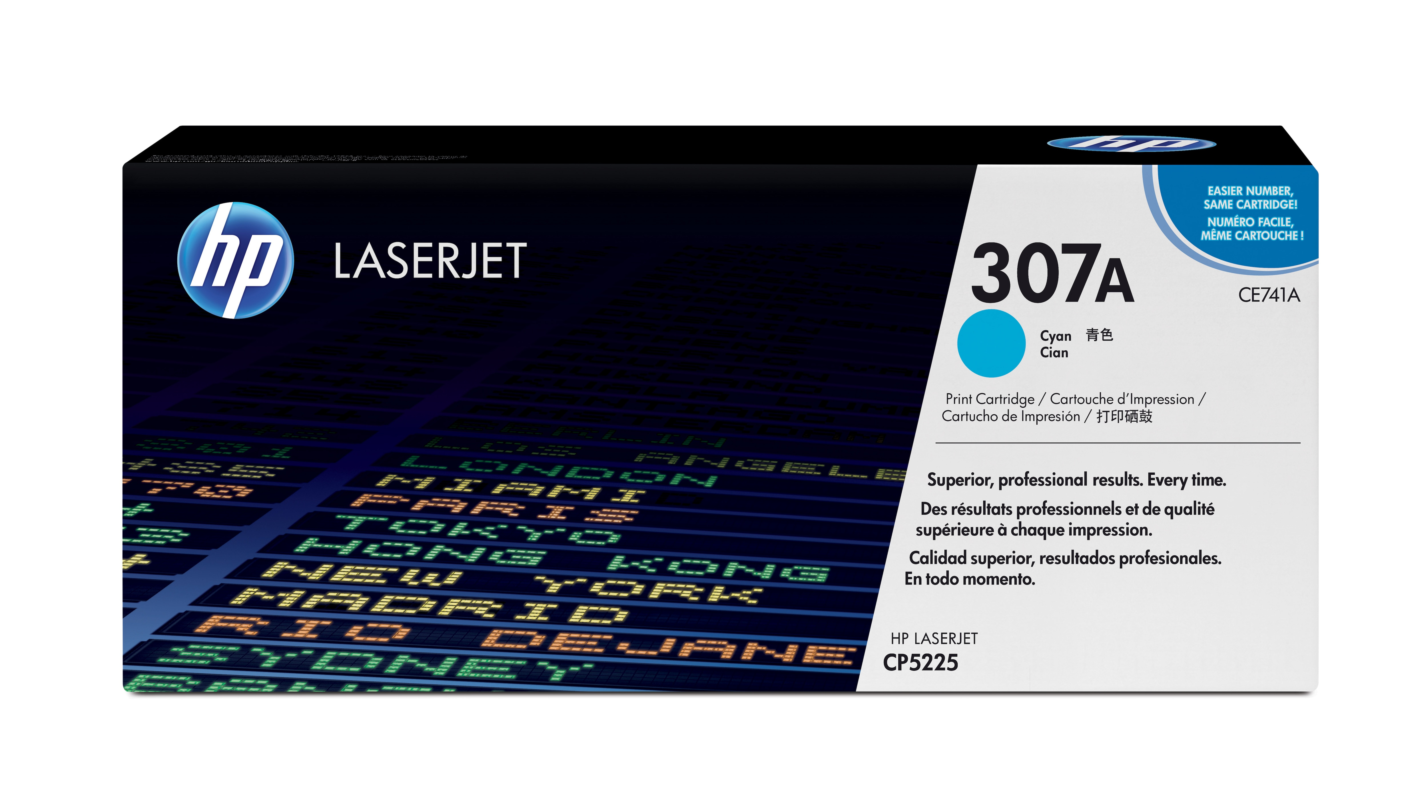 HP 307A Cyan LaserJet Tonerpatrone (CE741A)