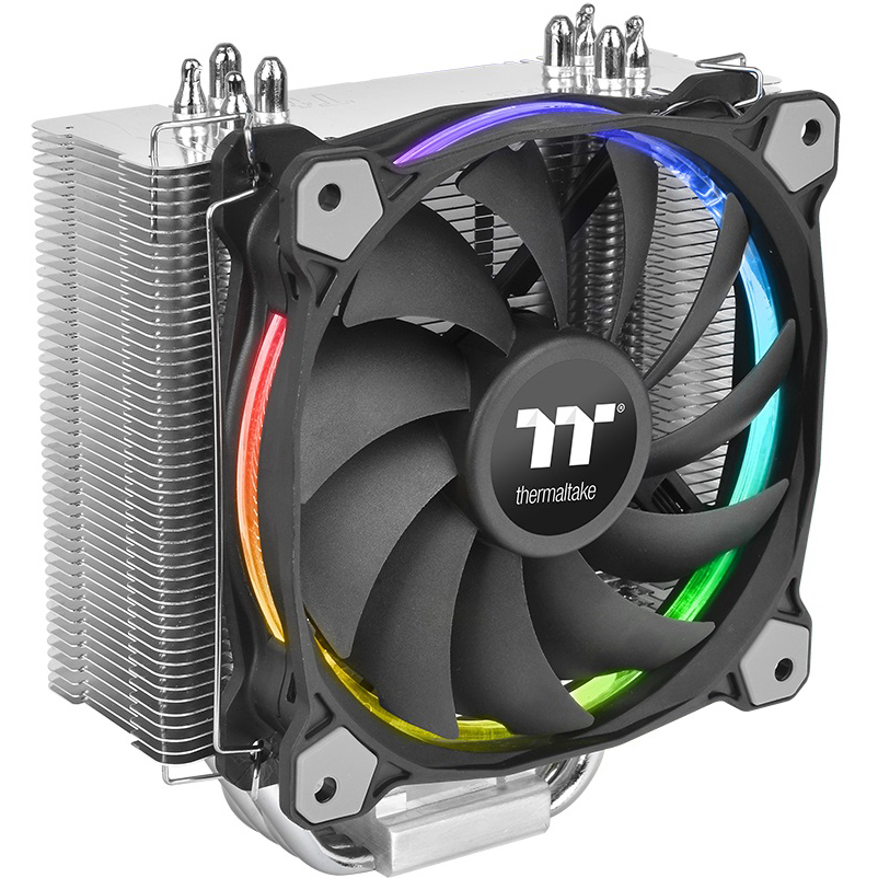 THERMALTAKE Riing Silent 12 RGB Sync CPU Kühler für AMD und Intel 120mm Lüfter