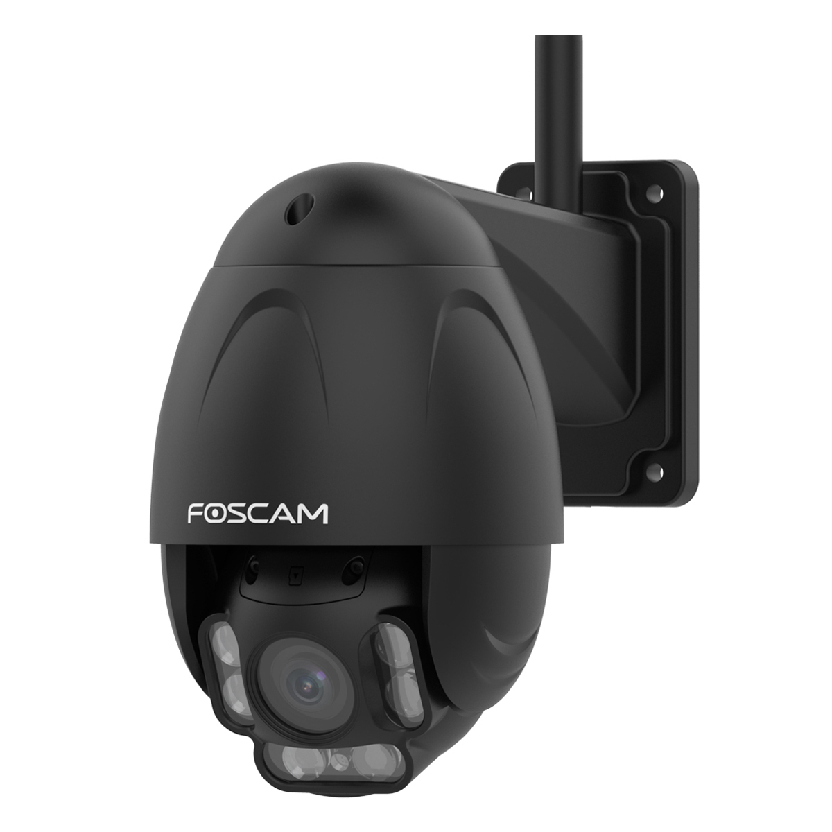 FOSCAM FI9938B Outdoor Überwachungskamera, Schwarz [2MP FullHD 1080p, 4x optischer Zoom, 60m Nachtsi