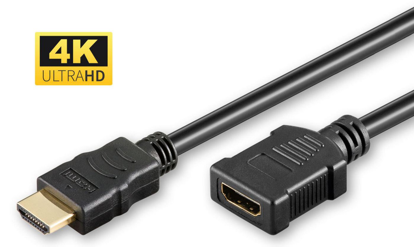 MICROCONNECT - Ultra High Speed - HDMI-Verlängerungskabel - HDMI männlich zu HDMI weiblich - 1 m - S