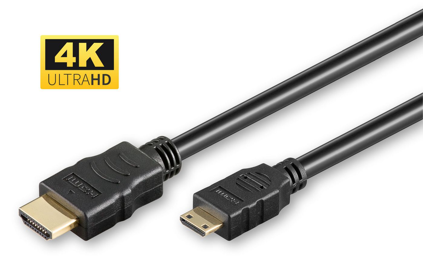 MICROCONNECT HDMI 2.0 A-C cable - 3m HDMI-Kabel HDMI Typ A (Standard) HDMI Type C (Mini) Schwarz (HD