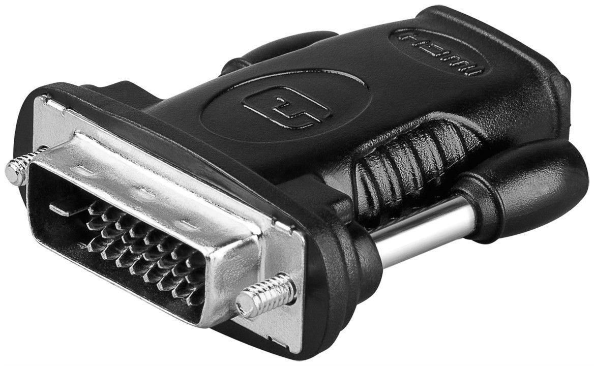 MICROCONNECT Adapter HDMI 19 - DVI 24+1 - HDMI 19 - DVI 24+1 - Männlich/weiblich - Schwarz (HDM19F24