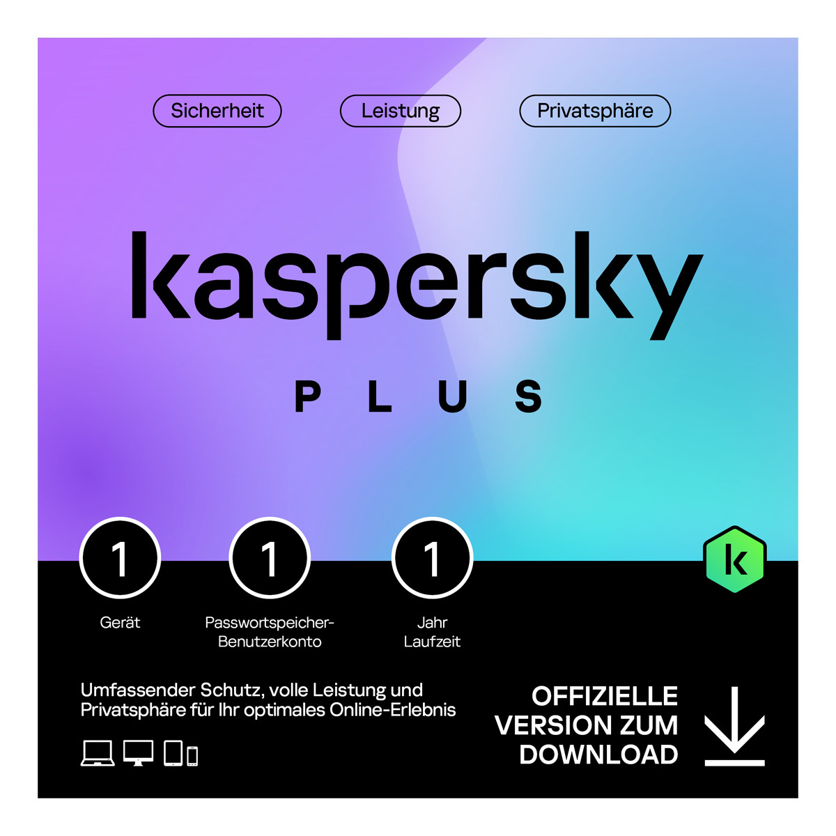 KASPERSKY LAB Kaspersky Plus (1 Device - 1 Year) ESD