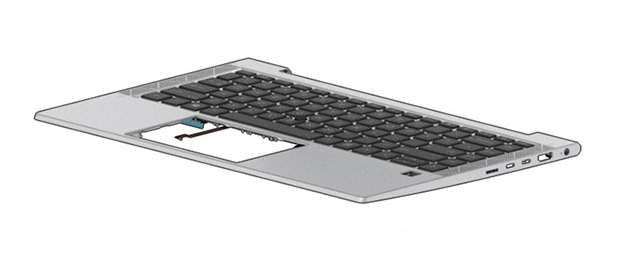 HP Top Cover W/Keyboard CP+PS BL