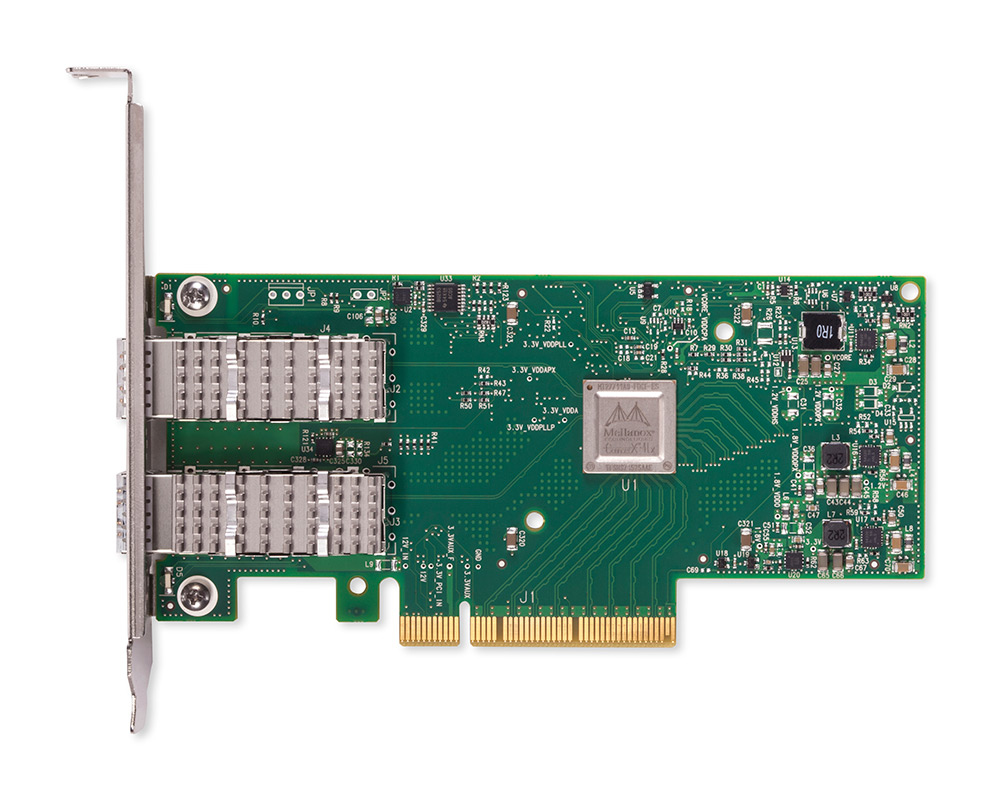 MELLANOX ConnectX-4 Lx EN network interface card, 25GbE dual-port SFP28, PCIe3.0 x8, tall bracket,