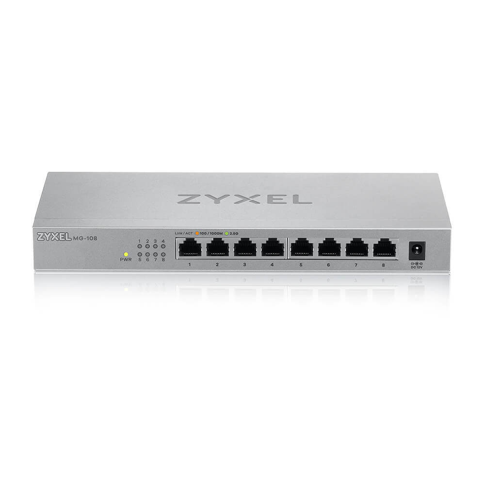 ZYXEL 8-Port unmanaged 2,5 Gbit/s Switch (MG-108-ZZ0101F)