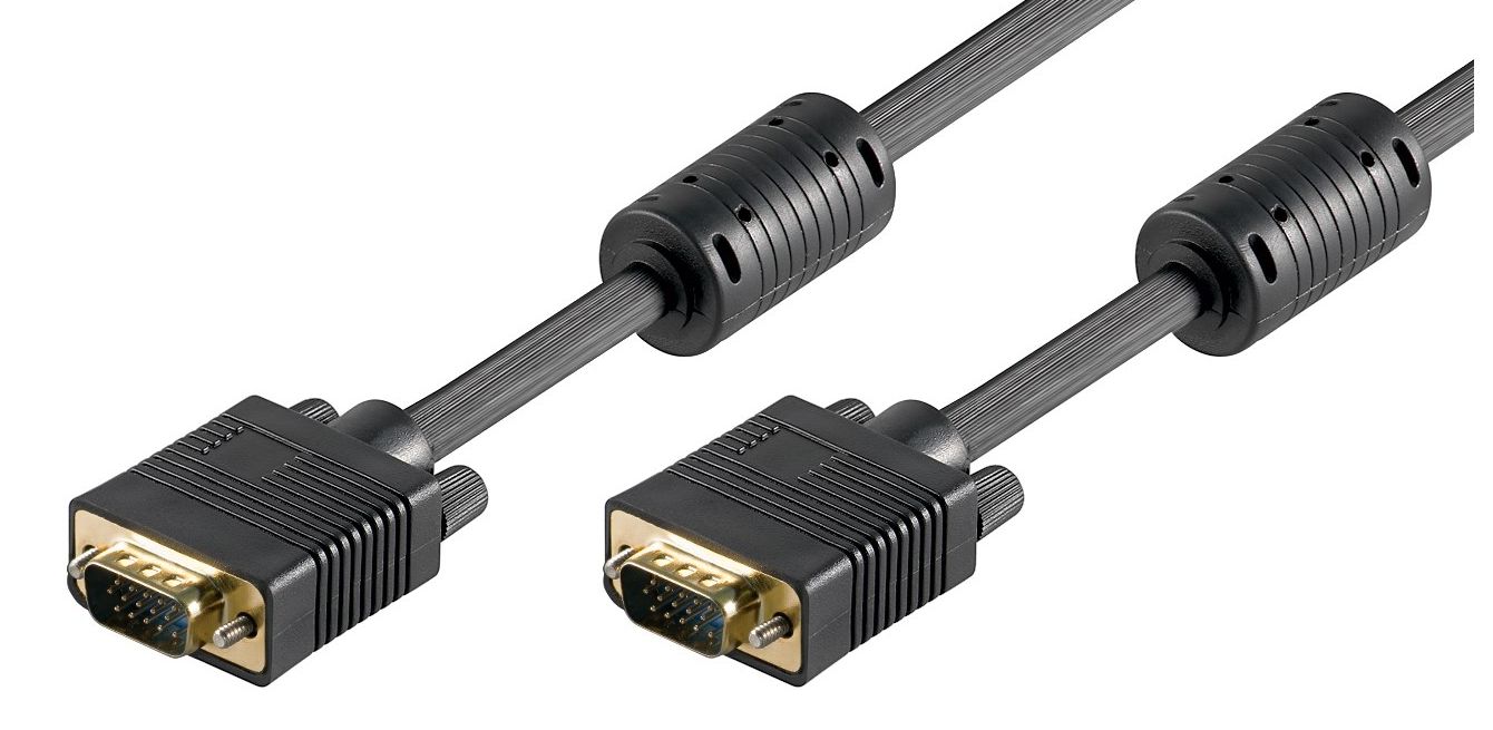 MICROCONNECT - VGA-Kabel - HD-15 (M) bis HD-15 (M) - 7 m - Daumenschrauben - Schwarz