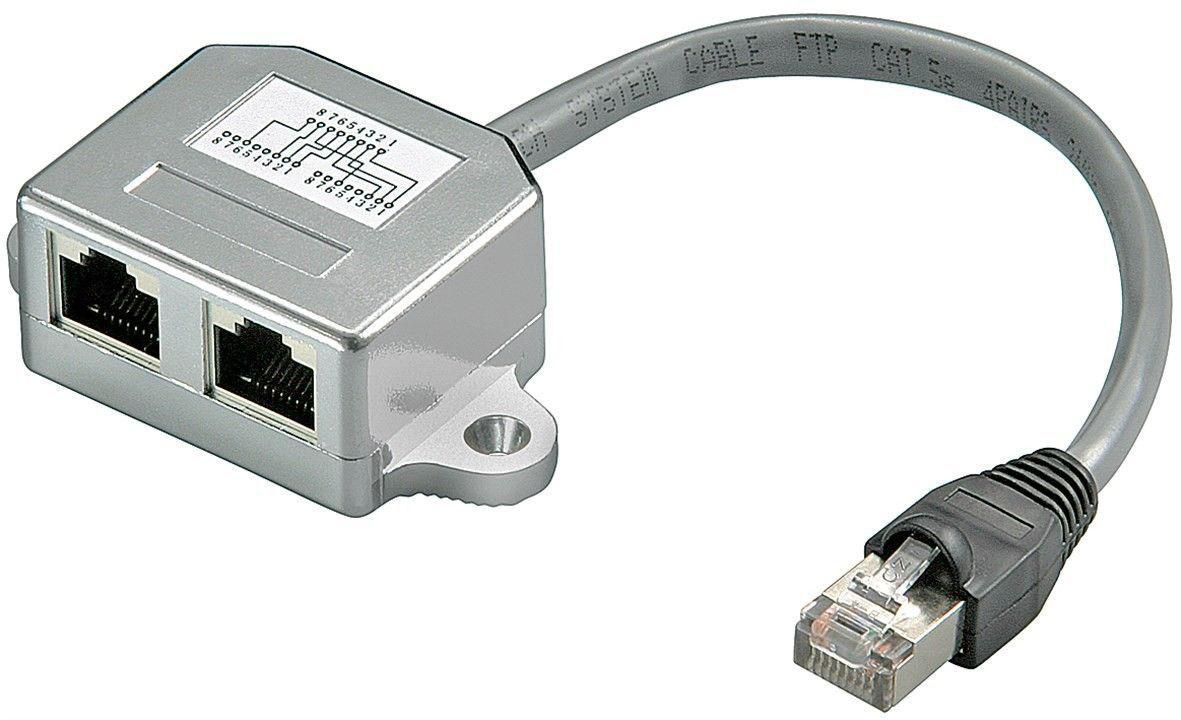 MICROCONNECT MPK420 - RJ-45 - 2 x RJ-45 - Männlich/weiblich - Grau - Cat5e (MPK420, MYWA-04)