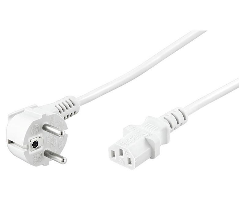 Power Cord 1.8m White IEC320
