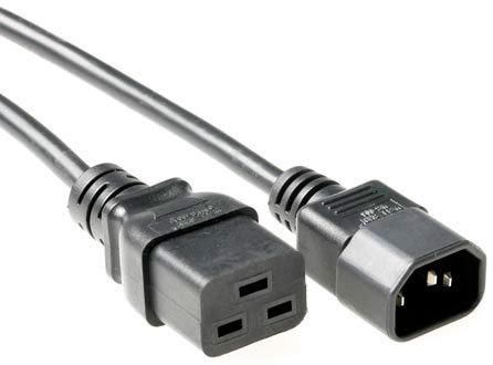MICROCONNECT PE0191410 Stromkabel Schwarz 1 m C19-Koppler C14-Koppler (PE0191410)