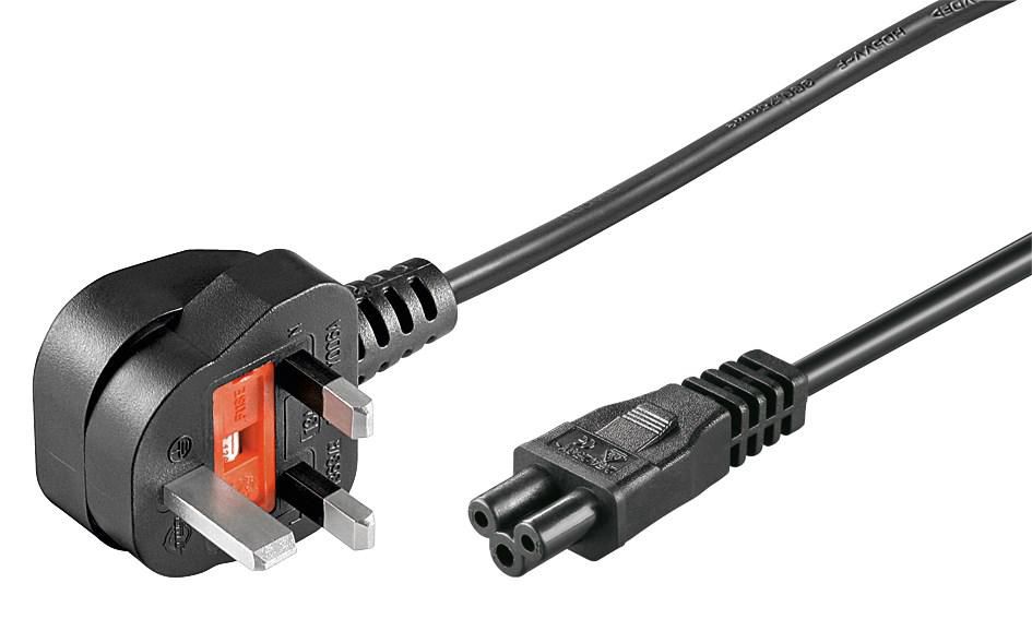 MICROCONNECT PE090805 Stromkabel Schwarz 0,5 m Netzstecker Typ G C5-Koppler (PE090805)