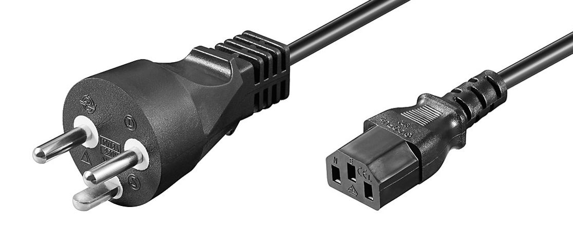 MICROCONNECT PE1204100R 10m IEC 320 C13-Koppler Schwarz Stromkabel (PE1204100R)