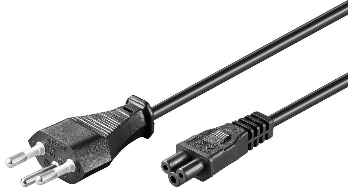 MICROCONNECT PE160830 3m Netzstecker Typ J C5-Koppler Schwarz Stromkabel (PE160830)