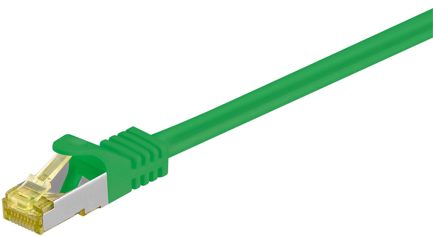 CAT 7 S/FTP  RJ45 GREEN 1m