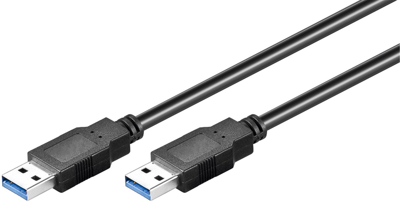 MICROCONNECT USB3.0  A-A 1m M-M, Black