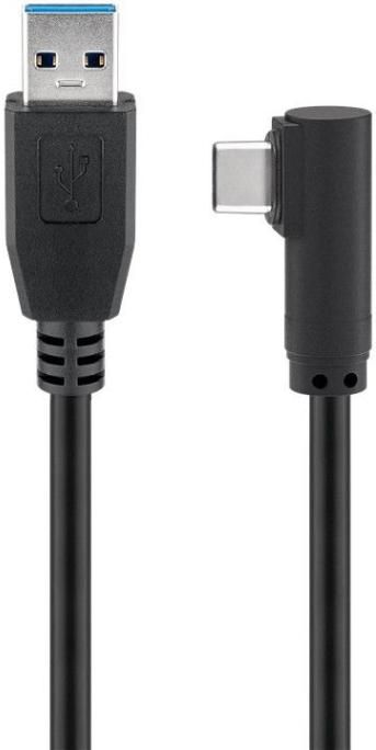 MICROCONNECT USB-C+ 90° to USB A 3.0, 1M (USB3.1CA1A)