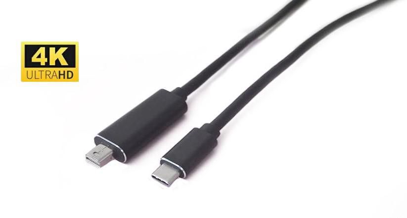 MICROCONNECT USB - C to Mini DP 2m, Black (USB3.1CMDP2)