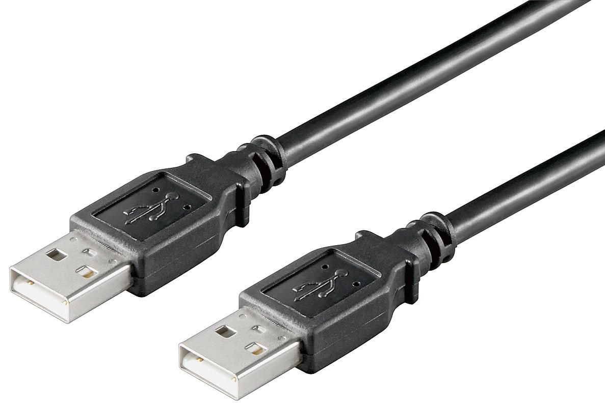 MICROCONNECT USB2.0 A-A 1M M-M, BLACK