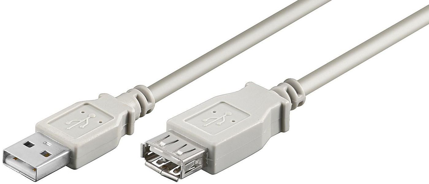 MICROCONNECT USB2.0  Extension A-A 0,1m M-F