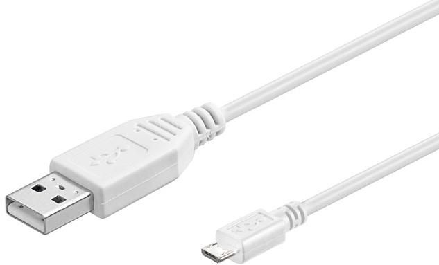 MICROCONNECT USBABMICRO5W 5m USB A Micro-USB B Weiß USB Kabel (USBABMICRO5W)