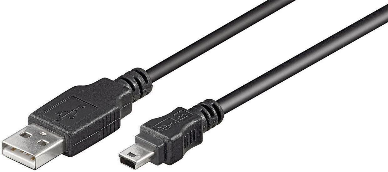 MICROCONNECT USBAMB510 10m USB A Mini-USB B Männlich Männlich Schwarz USB Kabel (USBAMB510)