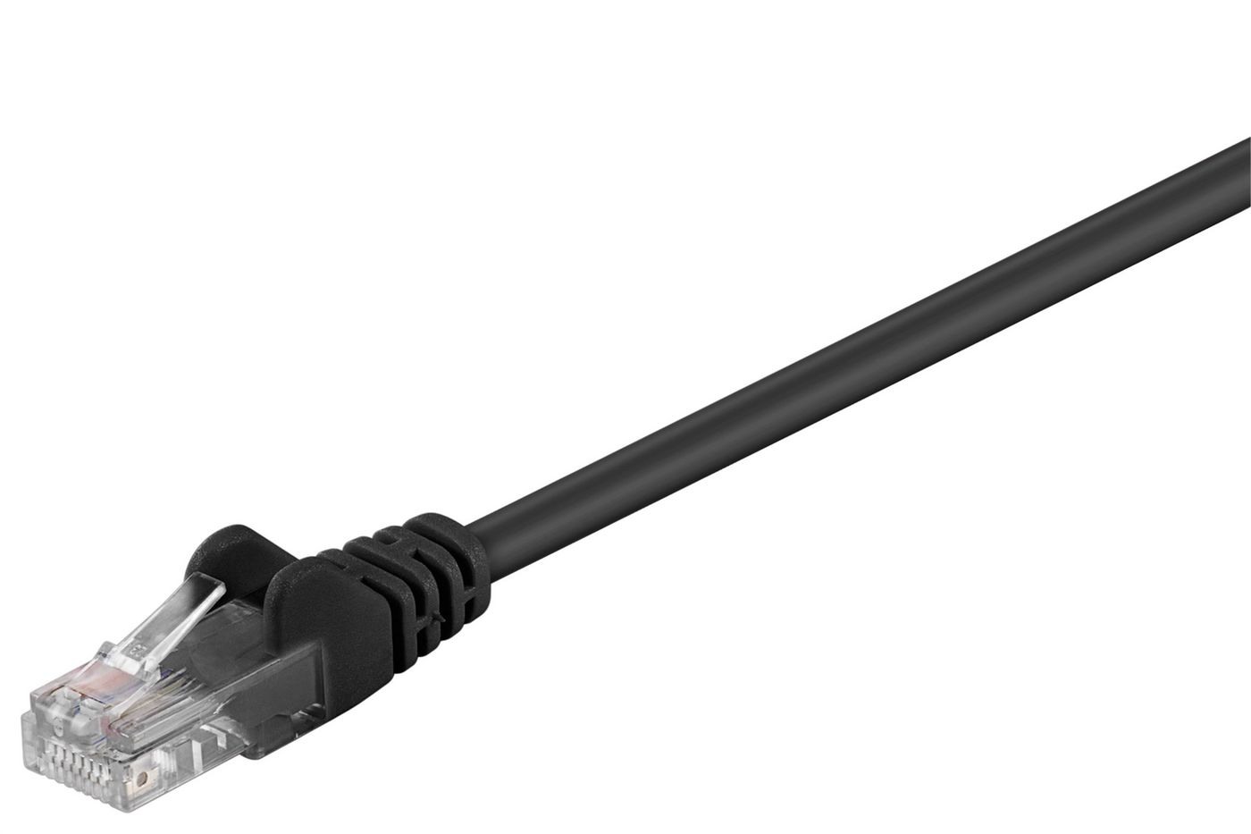MICROCONNECT UTP CAT5E 0.5M BLACK PVC