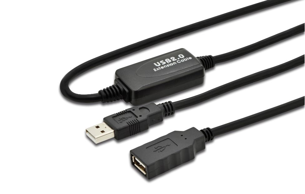 MICROCONNECT USB 2.0 A-A 5m M-F - USB A - USB A - Männlich/weiblich - Gerade - Gerade - Schwarz (WBE